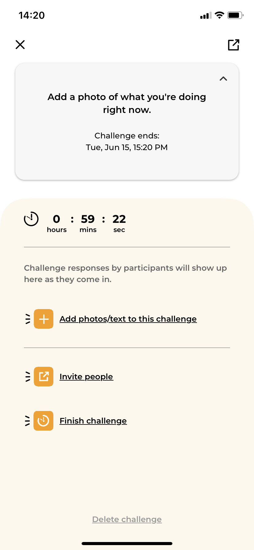 FamilyStars: Active challenge