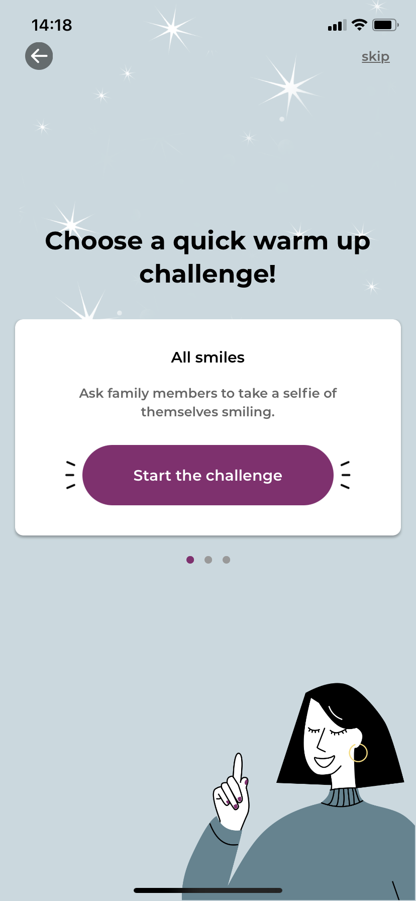 FamilyStars: Warm-up challenge