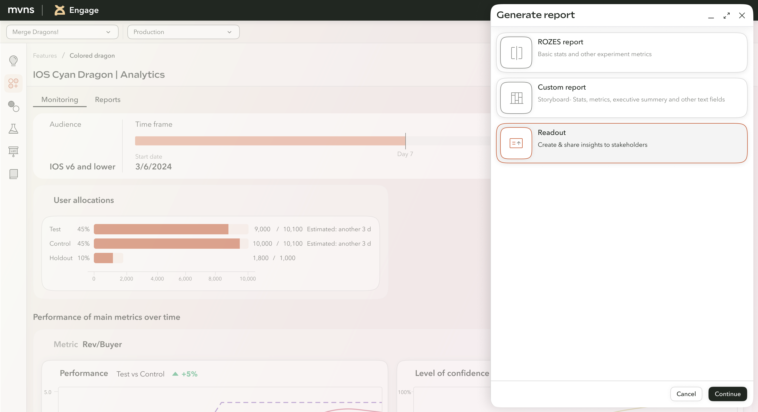Mavens: Generate readout report